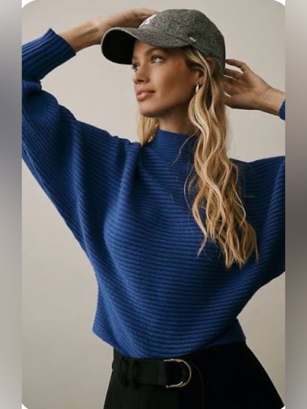Anthropologie The Kendall Mock Neck Sweater Size Medium